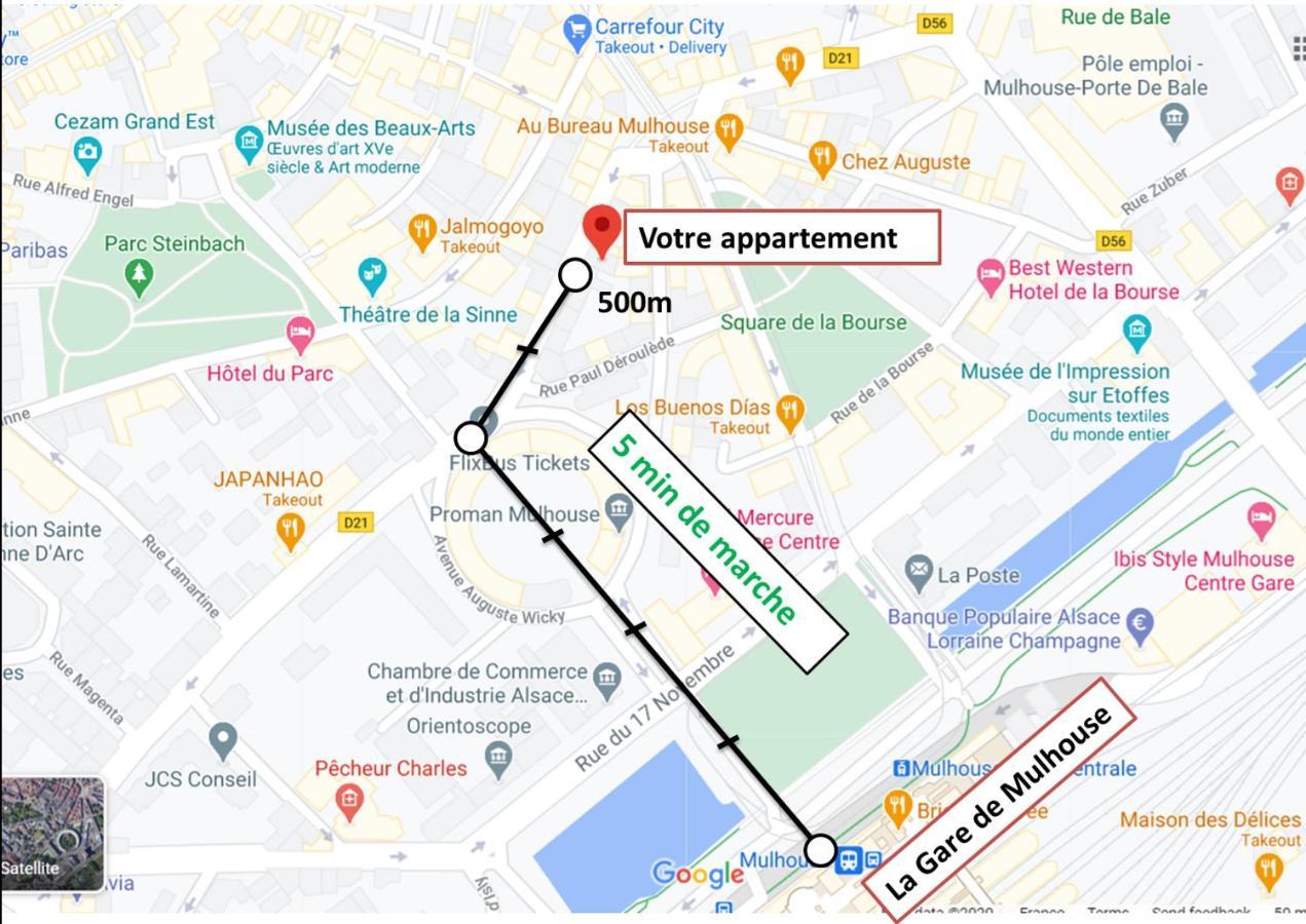 Loft Avec Verriere A 5 Min A Pieds De La Gare Mulhouse Eksteriør bilde